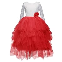 Little Girl Tutu Prom Dress for Party Wedding Bridesmaid lace Tulle Puffy Dress Gril Fairy Dress