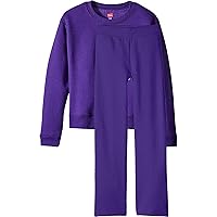 Hanes Girls Hanes Girls' Fleece Sweatshirt And Open Leg Fleece Sweatpant Value Pack