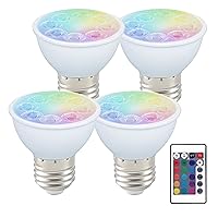 Smart Light Bulbs E26 Base G45 LED RGBW 2700K-6500K Dimmable Color Changing Light Bulb Multicolor Lights 3W (25W Equivalent)for Party Decoration, Smart Home Lighting , No Hub Required , 4 Pack