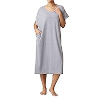 HUE Women's Short Sleeve T-Shirt Lounge Dress