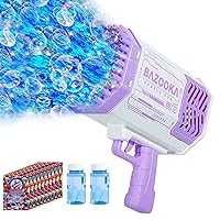 Bubble Machine Gun, 69 Holes Bubbles Gun Kids Toys for Boys Girls Age 3 4 5 6 7 8 9 10 11 12 Year Old, Summer Outdoor Toy Birthday Wedding Party Favors Gifts