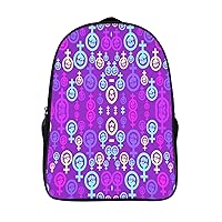 Feminist Power 16 Inch Backpack Adjustable Strap Daypack Double Shoulder Backpack Business Laptop Backpack for Hiking Travel
