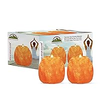 WBM LLC Set WBM 3002A Glow, (3.3 lbs.) 3.5 inches. Home Décor Natural Style Hand Carved Himalayan Pink Salt Rock 1 Hole Tealight Candle Holder, Set of 2, Liquid Laundry Detergent, 6 Pounds