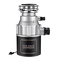 Trifecte Garbage Disposals with Power Cord, Coutinuous Feed Food Waste Disposal with Sound Reduction (EM 200)