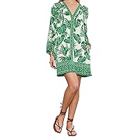 Velvet by Graham & Spencer Women's Emella Palm Print Dress