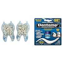 100 PCS Mixed Dental Temporary Crown Kit Anterior Front and Molar Posterior + Maximum Strength Dental Temporary Cement Loose Caps Repair