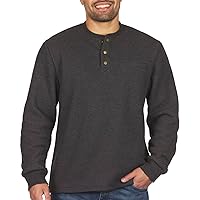 Coleman Long-Sleeve Sherpa Lined Waffle Henley Shirts for Men