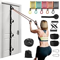 Door Anchor Strap for Resistance Bands - Heavy-Duty Multi-Loop Resistance Bands - Door Anchor, Up to 4 Anchor Points, Legs Ankle Straps for Resistance Training, Physical Therapy, Home Workouts