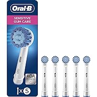 Sensitive Gum Care Electric Toothbrush Replacement Brush Heads, 5 Count