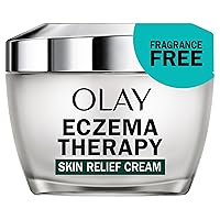 Olay Sensitive Eczema Therapy Face Moisturizer Skin Relief Cream, 1.7 fl oz Fragrance-Free Skin Care Treatment with Colloidal Oatmeal