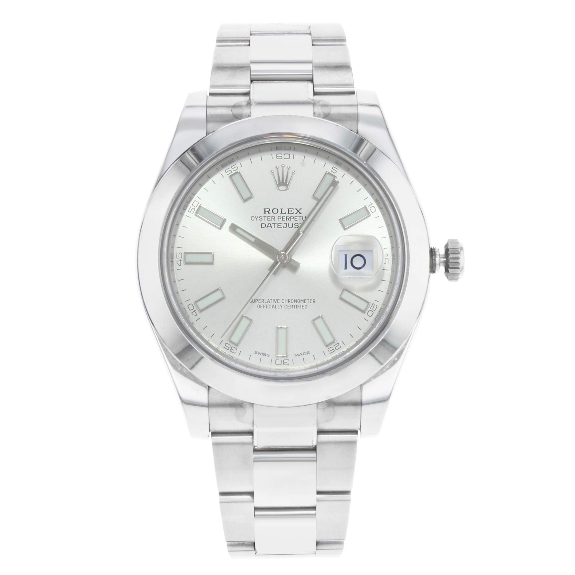 Rolex Datejust II Automatic Silver Dial Stainless Steel Mens Watch 116300SSO
