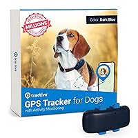 GPS Tracker & Health Monitoring for Dogs - Market Leading Pet GPS Location Tracker, Wellness & Escape Alerts, Waterproof, Works with Any Collar (Dark Blue)