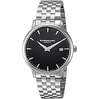 Raymond Weil Toccata Black Dial Stainless Steel Mens Watch RW-5488-ST-20001