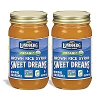 Family Farms - Organic Sweet Dreams Brown Rice Syrup, Substitute Sweetener, Replaces Sugar, Honey, Corn Syrup, Non-GMO, Gluten-Free, USDA Certified Organic, Vegan, Kosher (21 oz, 2-Pack)