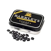Barkleys Black Licorice Candy, Licorice Pellets - Gluten Free Licorice, Vegan- Black Licorice Intense (1 Can x 16 gr.)