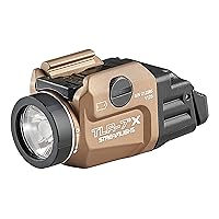 Streamlight 69429 TLR-7 X 500-Lumen Compact Tactical Weapon Light, Includes High, Low Paddle Switches and Key Kit, Flat Dark Earth