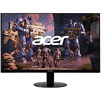 Acer SB240Y Bbix 23.8” Full HD (1920 x 1080) Ultra-Thin Zero-Frame IPS Monitor with AMD Radeon FREESYNC Technology and 1ms VRB (HDMI Port & VGA Port), black