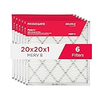 Frigidaire PureAir® 20x20x1 MERV 8 Allergen Electrostatic Pleated Air Conditioner HVAC AC Furnace Filters - 6 Pack (exact dimensions 19.81 X 19.81 X 0.81)