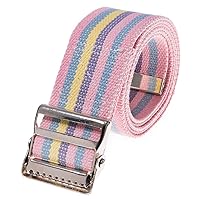 Transfer and Gait Belt 72inch with Metal Buckle - Transfer Walking and Standing Assist Aid For Caregiver Nurse Therapist 2 inches(Rainbow)