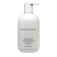 AHA BHA Exfoliating Cleanser 16Oz Exfoliating Cleanser Improves Circulation In The Skin For A Radiant And Healthy Glow