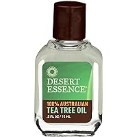 Desert Essence 100% Australian Tea Tree Oil, 0.5 Fluid Ounce