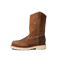 Thorogood American Heritage 11” Steel Toe Wellington Boots for Men - Premium Full-Grain Leather with Slip-Resistant Heel Outsole and Comfort Insole; EH Rated