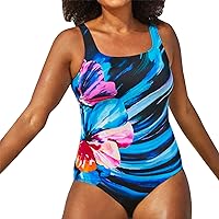 Metallic Swimsuits for Women one Piece Black Tummy Control Swimsuit Cheeky Onepiece Swimsuit high Neck Monokini