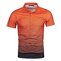 Polo Shirts for Men Casual Short Sleeve Button Down Summer Shirts Trendy Comfy Tee Tops Golf Shirts for Men