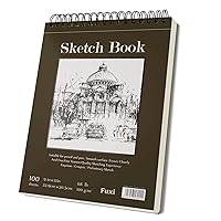  Bachmore Sketchpad 9X12 Inch (68lb/100g), 100 Sheets of TOP  Spiral Bound Sketch Book for Artist Pro & Amateurs