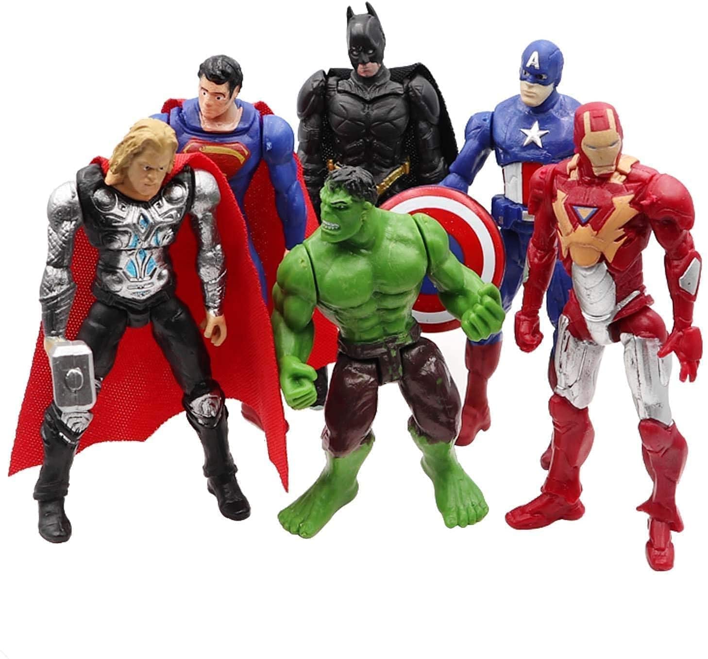 Mua Ultimate Superhero Toy Set of 6 PSC – Best Heroes Action Figures -  Batman Superman Hulk Thor, Ironman, Captain America Collectible Models –  Superhero Playset – Exclusive Cake Topper trên Amazon Mỹ chính hãng 2023 |  Giaonhan247
