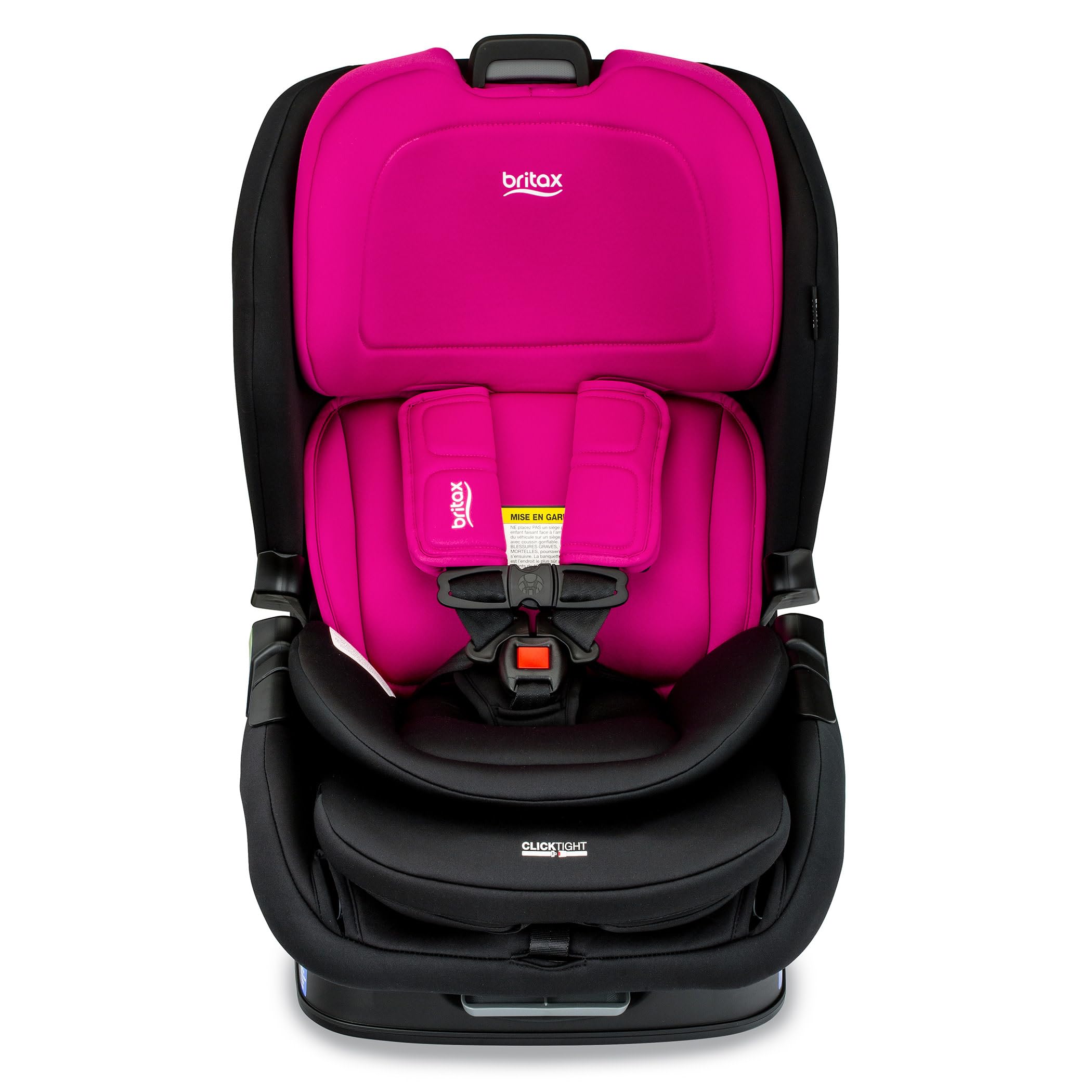 Britax Poplar Convertible Car Seat, 2-in-1 Car Seat with Slim 17-Inch Design, ClickTight Technology, Magenta Onyx