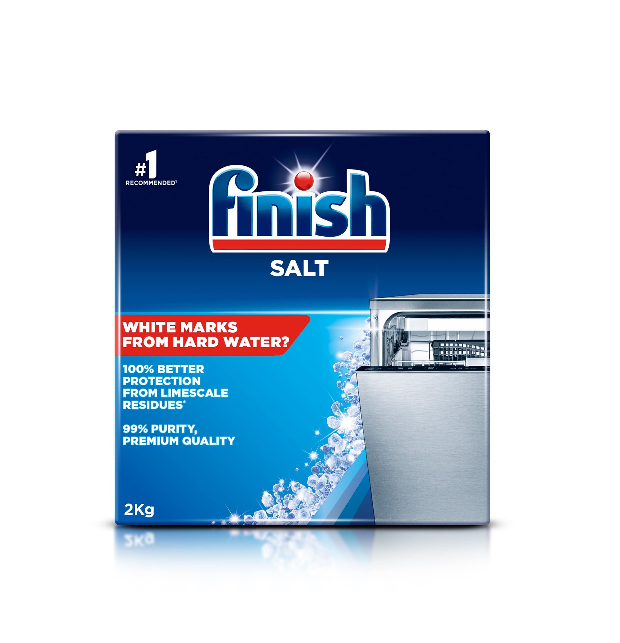 Finish Dishwasher Salt Helps Soften Water to Prevent Limescale and Watermarks, 2 KG