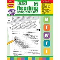 Evan-Moor Daily Reading Comprehension, Grade 2 - Homeschooling & Classroom Resource Workbook, Reproducible Worksheets, Teaching Edition, Fiction and Nonfiction, Lesson Plans, Test Prep