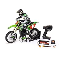 Losi RC Motorcycle Promoto-MX 1/4 Motorcycle Ready-to-Run Combo Includes Battery and Charger Pro Circuit LOS06002 Green