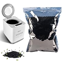 Activated Carbon, Absorbs Odors and Filters Impurities, Carbon Filters Refill for Smart Composter, 1.1LB Replaceable Carbon(1-Pack)