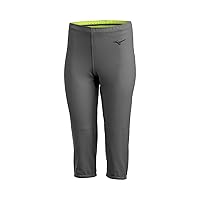 Mizuno Women's Stretch Unbelted Softball Pant, Charcoal, Small