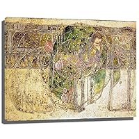 Margaret Macdonald Mackintosh Sleeping Princess Print Poster Vintage Posters Canvas Wall Art Artwork Picture for Office Home Wall Decor Cuadros (1-Unframed,24inx32in)