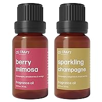 Premium Fragrance Oil Pair for Diffusers - Champagne & Berry Mimosa – Diffuser Oils Fragrances Scented for Home, Candle Soap Making Supplies, Aromatherapy Blends for House (10 mL)
