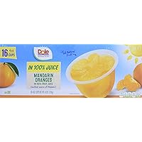 Dole Mandarin Oranges Fruit Cups - 16 Count (Pack of 1)