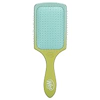 Wet Brush Paddle Detangler Hair Brush, Green/Blue (Feel Good Ombre) - Ultra-Soft IntelliFlex Bristles with AquaVent – Great For Hair Treatments - Pain-Free - For Women, Men, Wet Dry Damaged Hair