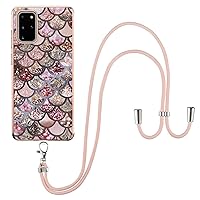 ZIFENGXUAN--Marble Design Plating Crossbody Case for Samsung Galaxy S22ultra/S22plus/S22 for Women for Girls (S22 Plus,Style-1) (S22 Plus,Style-6)