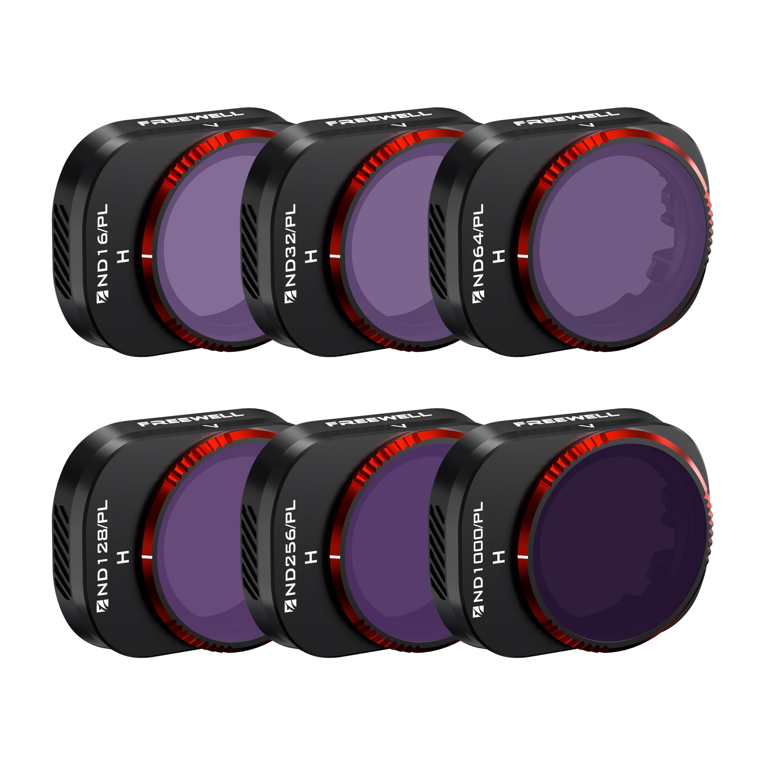 Freewell Bright Day-6Pack Hybrid ND16/PL, ND32/PL, ND64/PL, ND128/PL, ND256/PL, and ND1000/PL Compatible with Mini 4 Pro Vivid Color, Rich Contrast