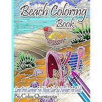 Beach Coloring Book- Large Print Summer Fun Mosaic Color By Numbers For Adults: Ocean Art For Stress Relief and Relaxation (Adult Color By Number, Band 32) Beach Coloring Book- Large Print Summer Fun Mosaic Color By Numbers For Adults: Ocean Art For Stress Relief and Relaxation (Adult Color By Number, Band 32) Paperback