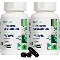 2800 MG Liposomal Glutathione Supplement, Detoxifying & Immune, Aging Defense, Energy, Glutathione Unique Formulation Reduced