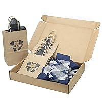Gray Navy Argyle Men's Socks - Groomsmen Wedding Sock Kit with Gift Bags