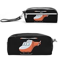 Cotton Helicopter PU Makeup Bag Portable Cosmetic Bag Pen Bag Pencil Case Travel Makeup Brush Holder Storage Pouch