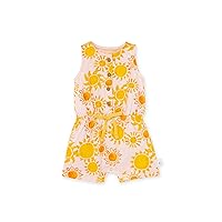 Burt's Bees Baby Baby Girls' Romper Jumpsuit, 100% Organic Cotton One-Piece Coverall, Here Comes The Sun, 6 Months