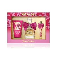 iva La Juicy Eau De Parfum, 3 Piece Fragrance gGift Set Includes (3.4 oz EDP Spray,Mini Perfume & 4.2 ozBody Lotion-Fruity)
