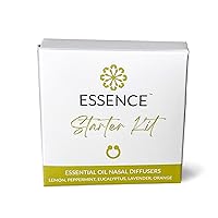 Essence Nasal Diffuser | Essential Oil Ring | Silicone Nose Inhaler Bundle Pack (Starter Kit)