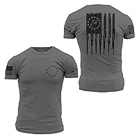 Grunt Style USA Rifle Flag Men's T-Shirt